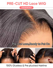 Wear And Go Glueless Wigs Pre Cut 4*4 HD Straight Lace Closure Wig (Wholesale)