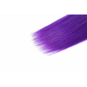 9A Grade 2-Tone Straight Hair Extensions - 1B/Purple