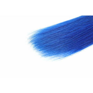 9A Grade 2-Tone Straight Hair Extensions - 1B/Blue