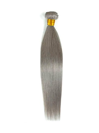 9A Grade Silver Gray Hair Extensions -- Straight