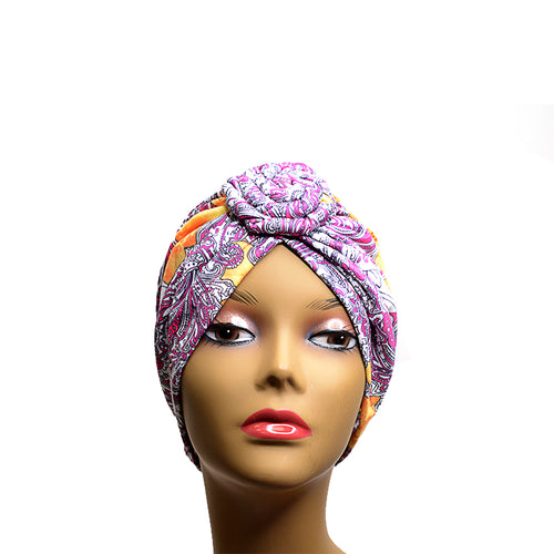 10-Pack Pre-Tied Flowery African Turban TB003 (Wholesale)