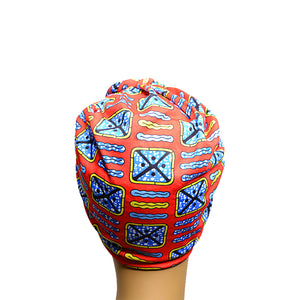 10-Pack Pre-Tied Flowery African Turban TB007