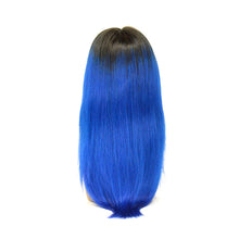 9A Grade Straight Lace Frontal Wig 1B/BLUE