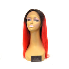 9A Grade Straight Lace Frontal Wig 1B/RED